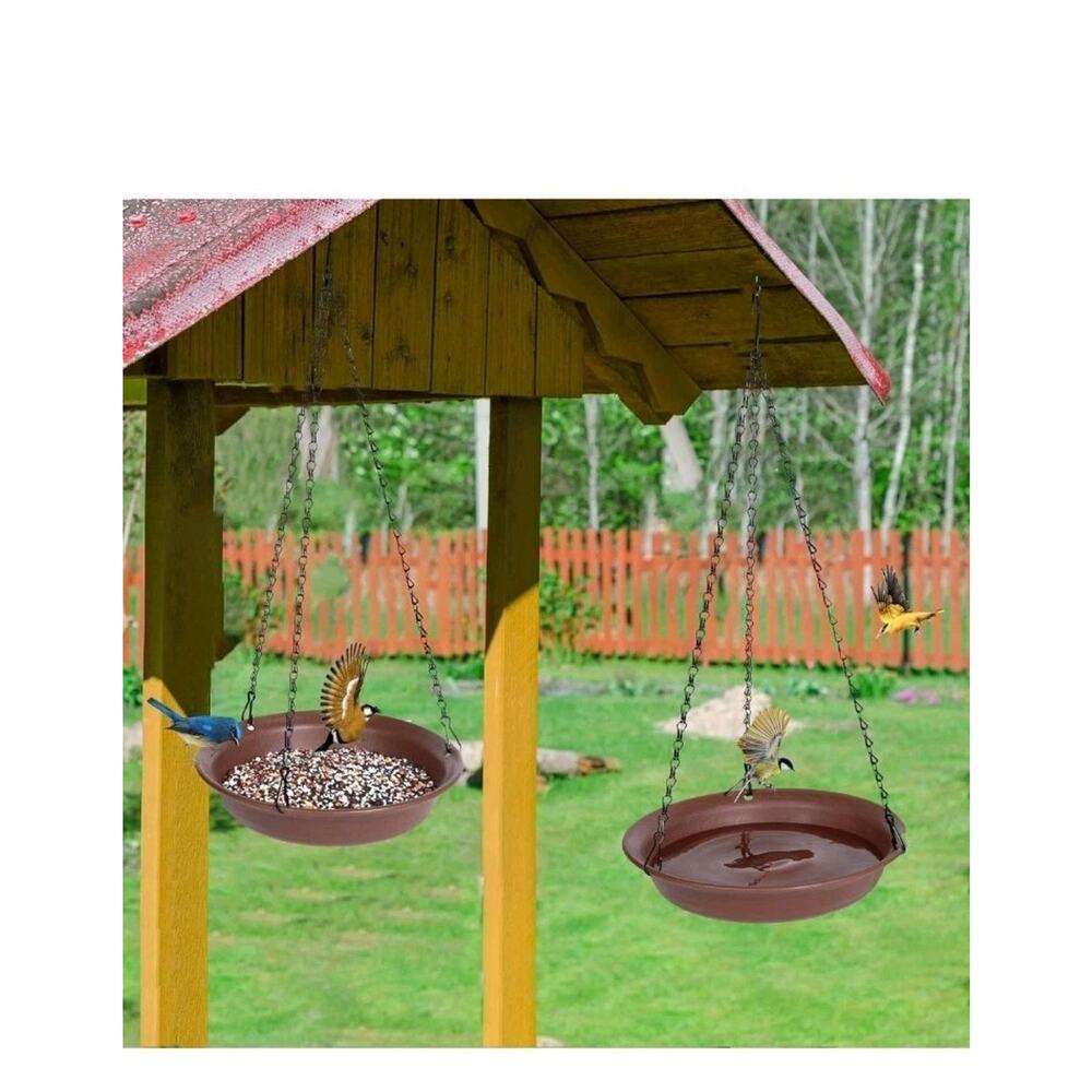 Hanging Bird Bath, Hanging Bird Water Feeder for Outdoors, Feeder Bowl s20 - Picture 2 of 9